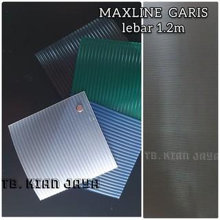 Fiber Plastik Penutup Pagar Maxline Lebar 1.2M Motif Garis 083