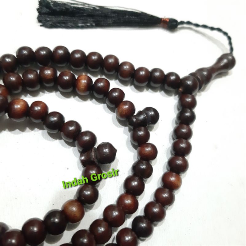 TASBIH KAYU SETIGI 8MM 99 BUTIR GRAD B