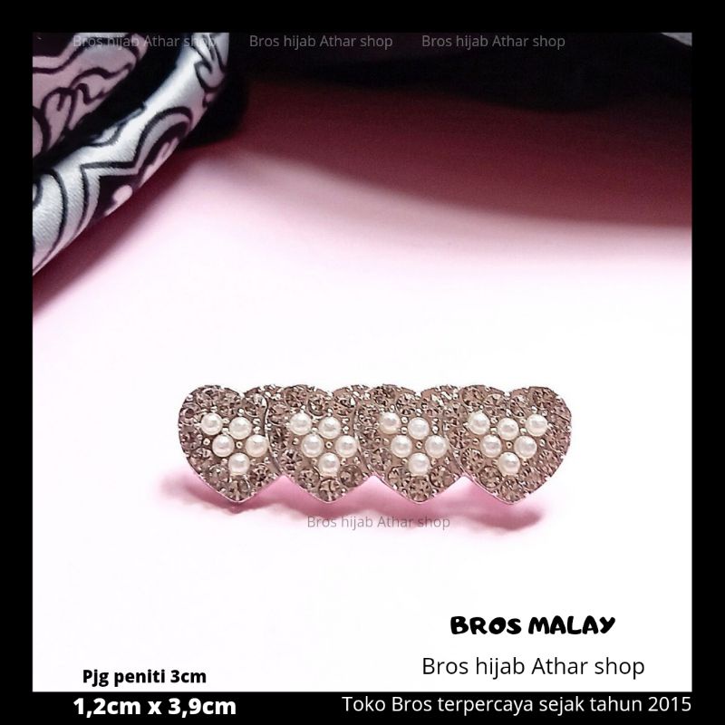 Bros Dagu Malay Bross Dagu Panjang Permata Mutiara Bros Jilbab Pin Peniti Hijab By Bros Hijab Athar Shop