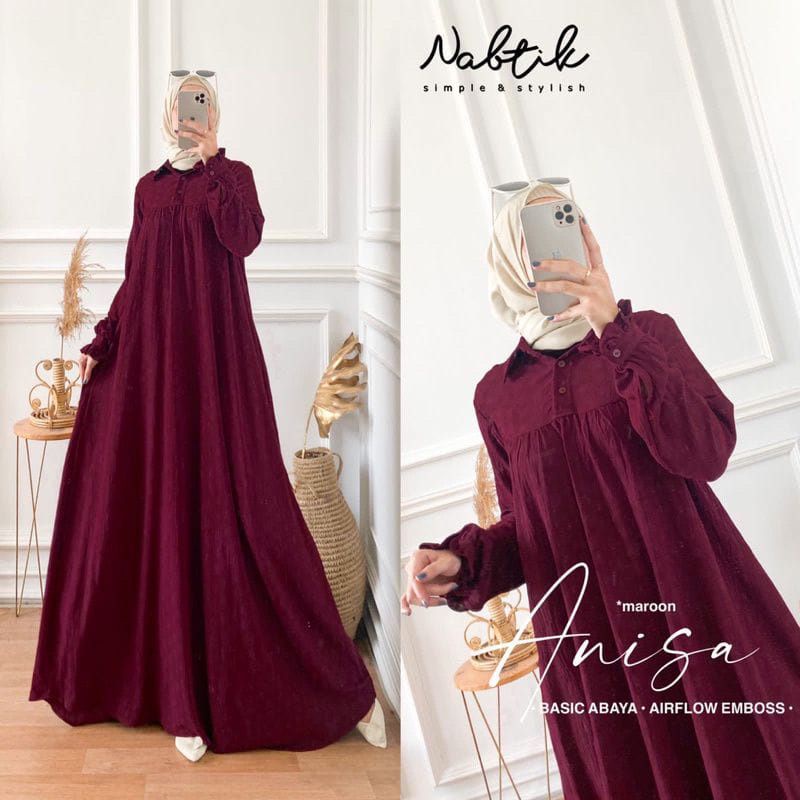 PGMT - TERMURAH ANISA DRESS GAMIS CRINKLE AIRFLOW