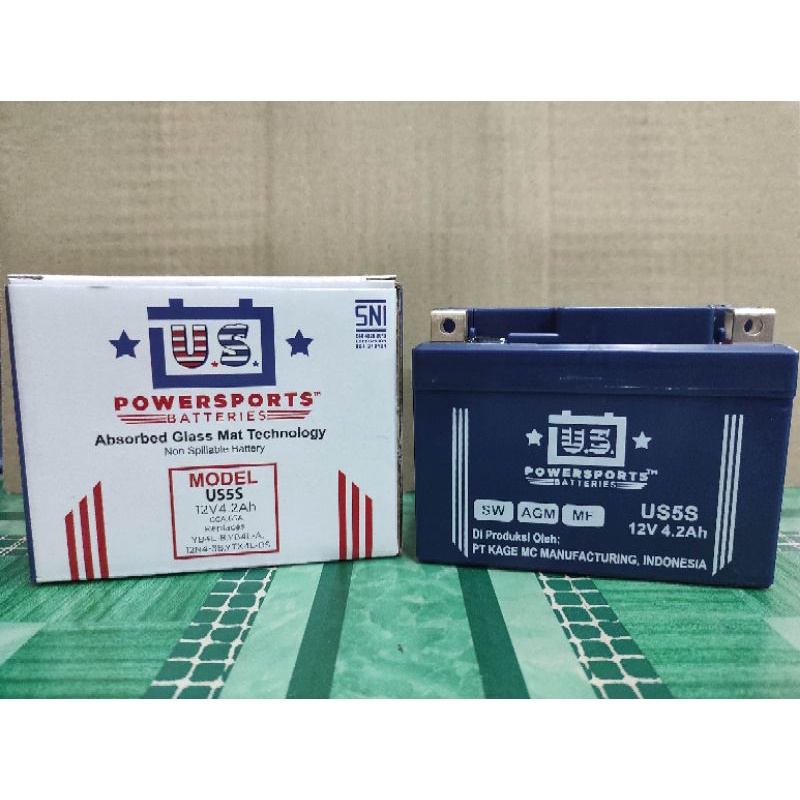 Aki US Power 4,2ah setara AKI ALKALINE 5AH dan MOTOBATT / Gtz5 / Ytz5