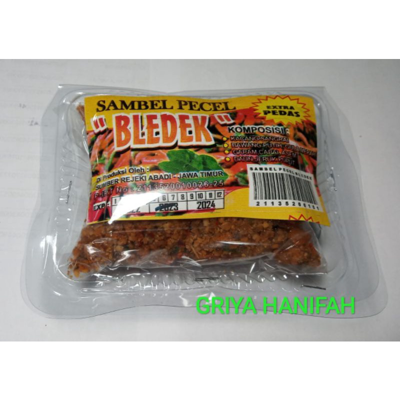 

Sambel pecel ekstra pedas