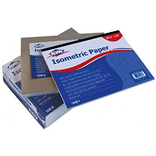 

ALVIN ISOMETRIC 30-SHEET PAPER PAD 8.5 X 11
