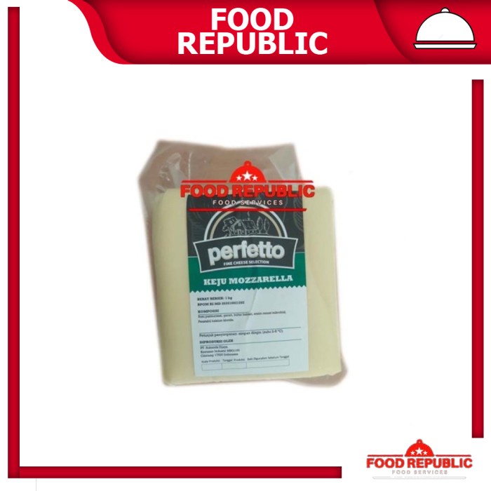 

(BISA COD) MOZARELLA CHEESE PERFETTO 1 KG - KEJU MOZARELLA PERFETTO IMPORT HALAL