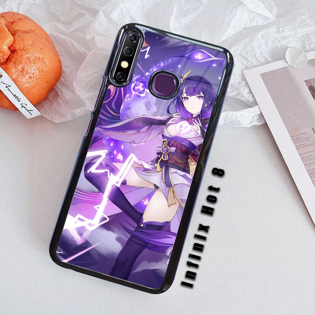 (SV28) Case Kilau Infinix Hot 8 | Hot 8 | Casing Hp Infinix | Pelindung Smartphone | Motif Genshin