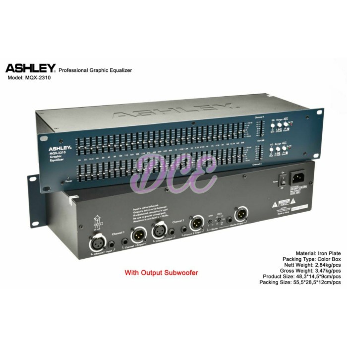 Equalizer Ashley MQX 2310 MQX2310 SUB Equaliser Original