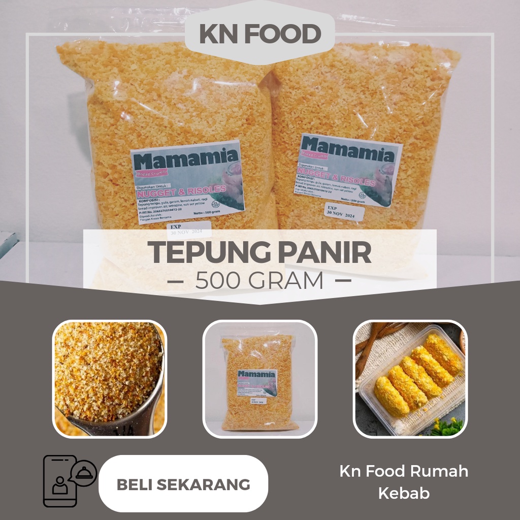 

Tepung Roti Halus Tepung Panir 500 gram