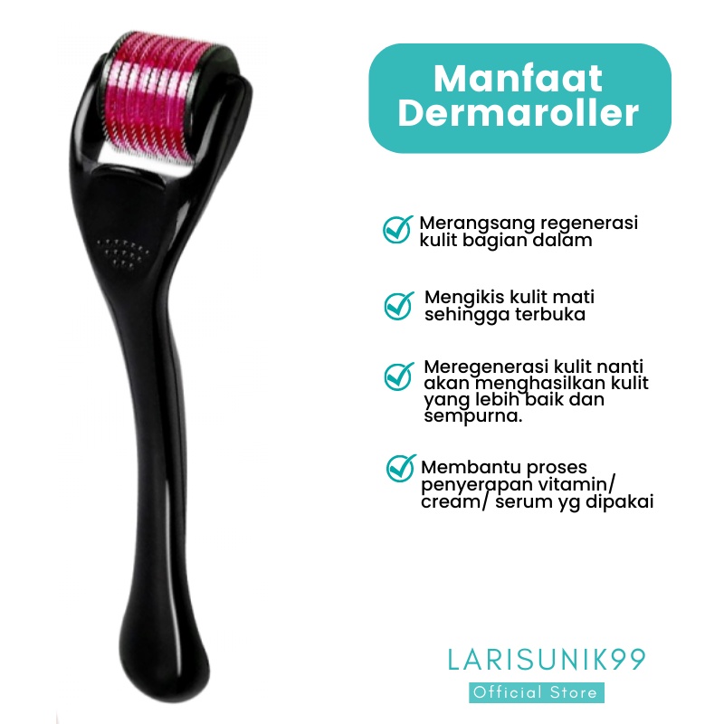 Alat Kecantikan Dermaroller Perawatan Wajah 540 Jarum Uk 1.5 mm Roller Penghilang Noda Hitam