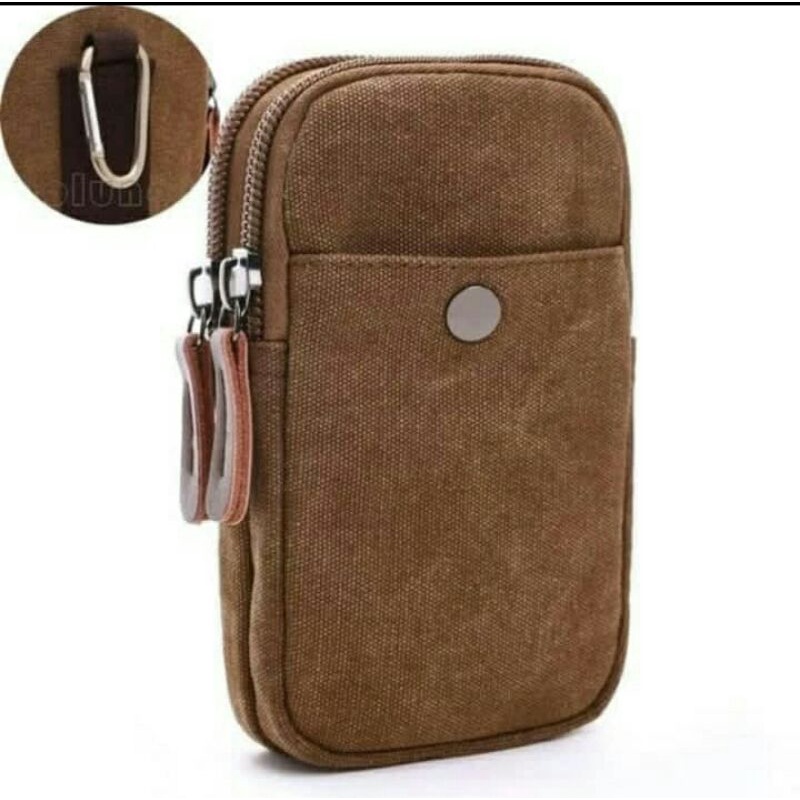 SARUNG HANDPHONE/TEMPAT HP /TAS HP KANVAS/SARUNG HP DIPINGGANG