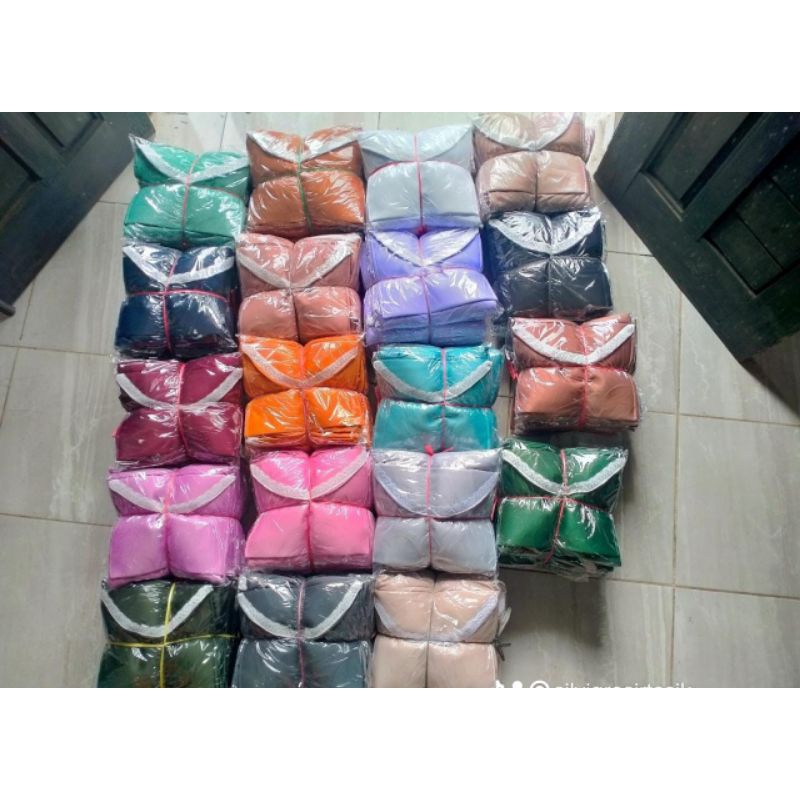 Mukena traveling Jumbo renda amplop hyget super premium By Khalia/MUKENAH jumbo Hyget