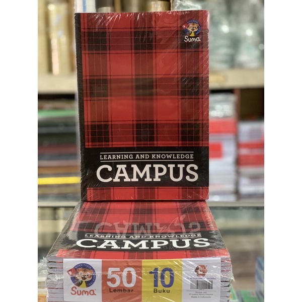 

Buku Tulis Campus Merek Suma Isi 50 lembar (1pak 10buku)