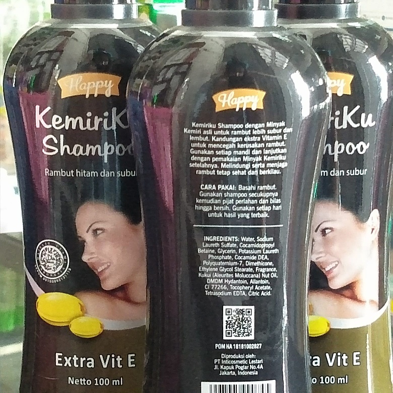 HAPPY KEMIRIKU SHAMPOO 100ML happy kemiriku sampo