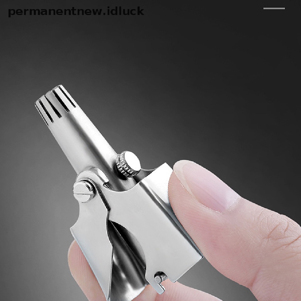 [luckypermanentnew] Gunting Pemangkas Bulu Hidung Manual Stainless Steel Set Penghilang Hidung Profesional [ID]