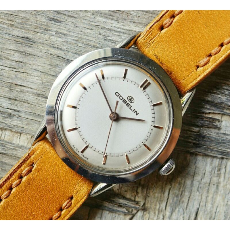 jam tangan vintage eksklusif Gubelin manual winding
