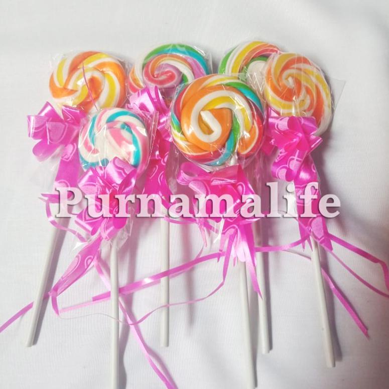 

Hot Promo..!!! Grosir Permen Lollipop 4cm isi 20pcs motif bundar I Rainbow candy Lolli ㅓ