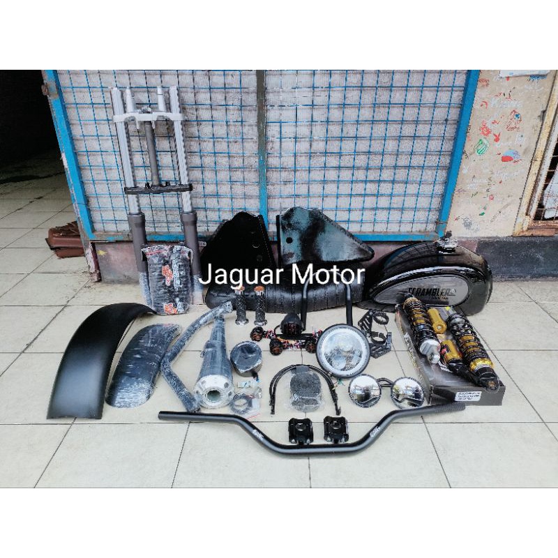 Paket Body Part Jastyle Motor Verza Tangki model  Scrambler Panel