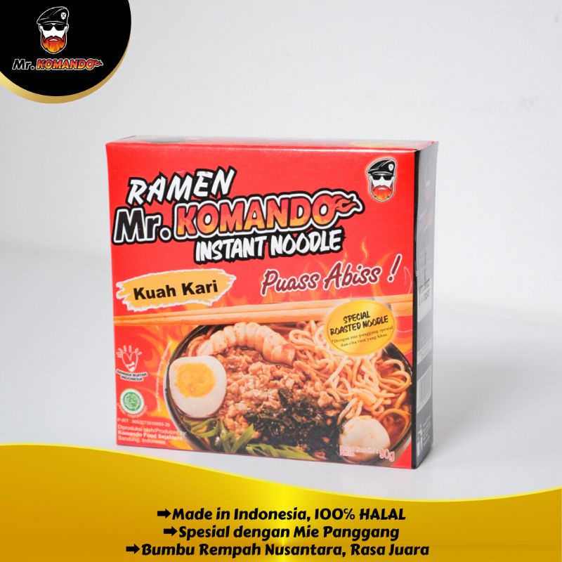 

Ramen Instan Mr. Komando Kuah Kari (1 Pcs)