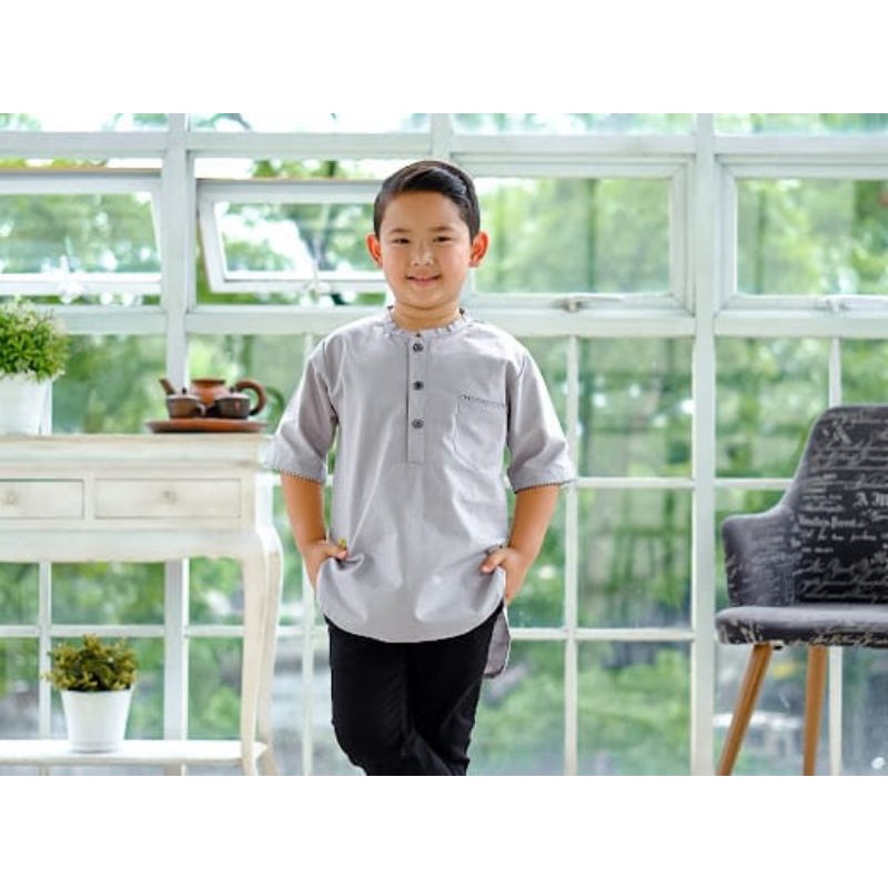 Kemeja Kurta Anak Laki-laki 4_10 (3-10 Thn)