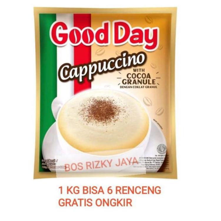 

(Terbaik) GOOD DAY Kopi Cappuccino / Coffee Instant / Kopi Susu Cappucino Goodday 10 BUNGKUS