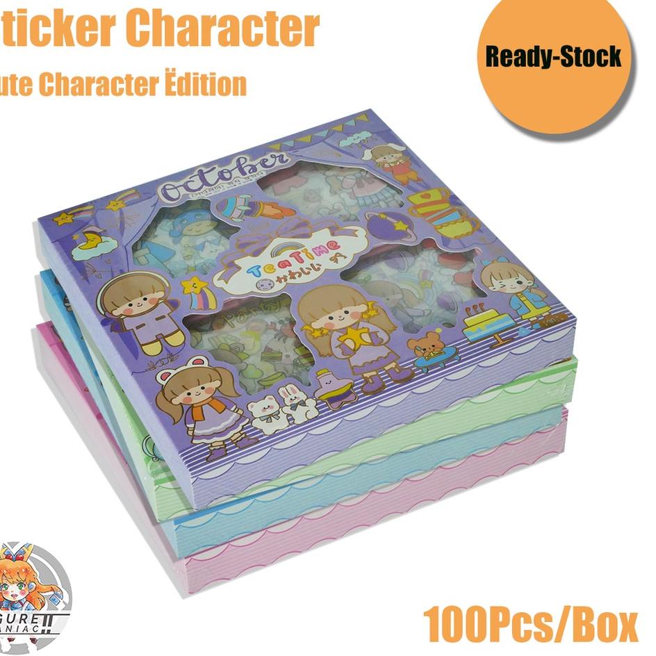 

[KODE PRODUK MJNZ83557] Sticker Buku Aesthetic Waterproof / Tahan air Box isi 100 lembar Premium Import