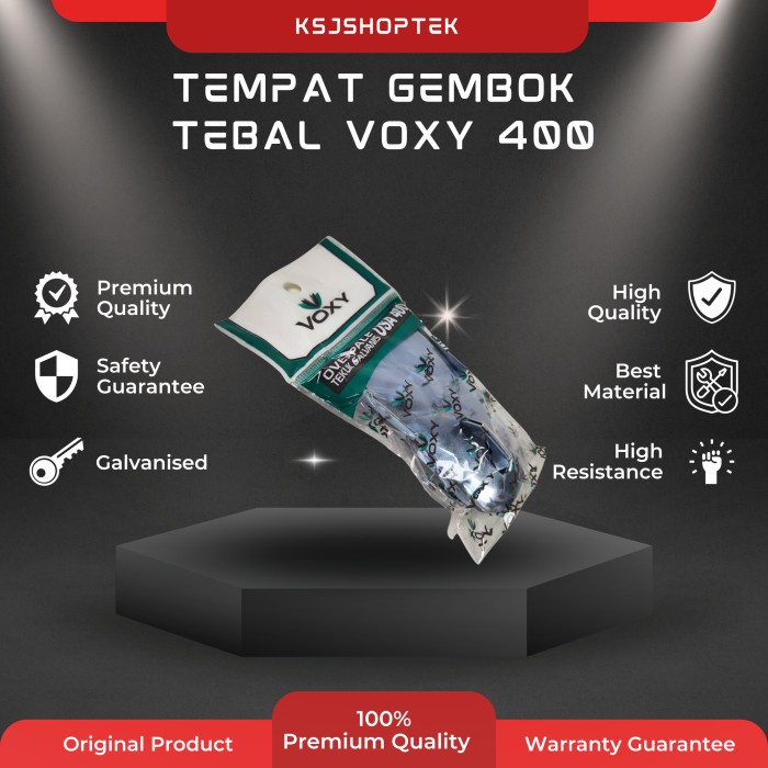 Tempat Gembok Overpal Tekuk Galvanis Tebal Voxy USA 400 4 Inch 10 Cm