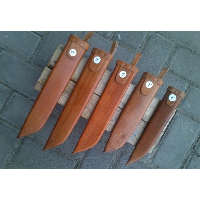 Sarung kulit asli pisau herder / cap garpu original made in germany 10