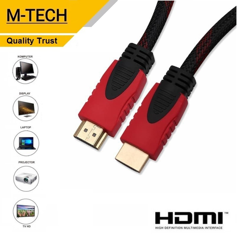 M-Tech Kabel hdmi Jaring 10m