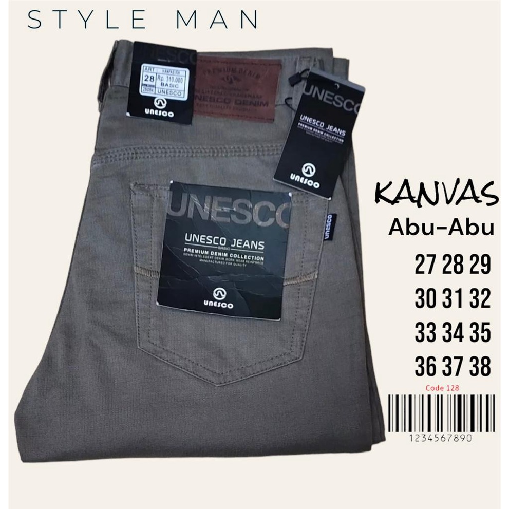 celana kanvas pria /Celana Kanvas panjang /kanvas unesco celana kanvas standar fashion