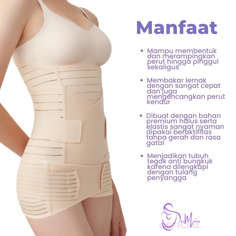 Korset Gurita 3 In 1 Ibu Melahirkan Pelangsing Pengecil Perut Buncit Wanita Postpartum Caesar Korset Centing Lahiran Pelangsing Tubuh Ibu Pasca Melahirkan Stagen Ibu Melahirkan Pengecil Perut Pinggul Pinggang Wanita Postpartum Cesar