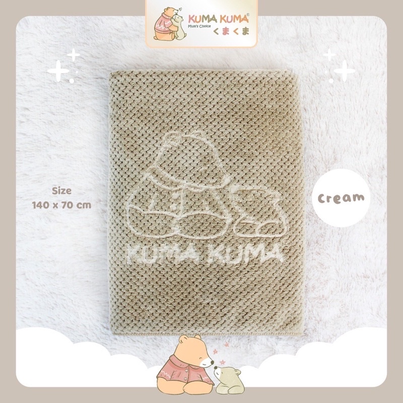 Kuma Kuma Handuk Pineapple Microfiber Premium Lembut Bayi Anak Dewasa Mandi Lap Kain Badan JUMBO Sangat MENYERAP