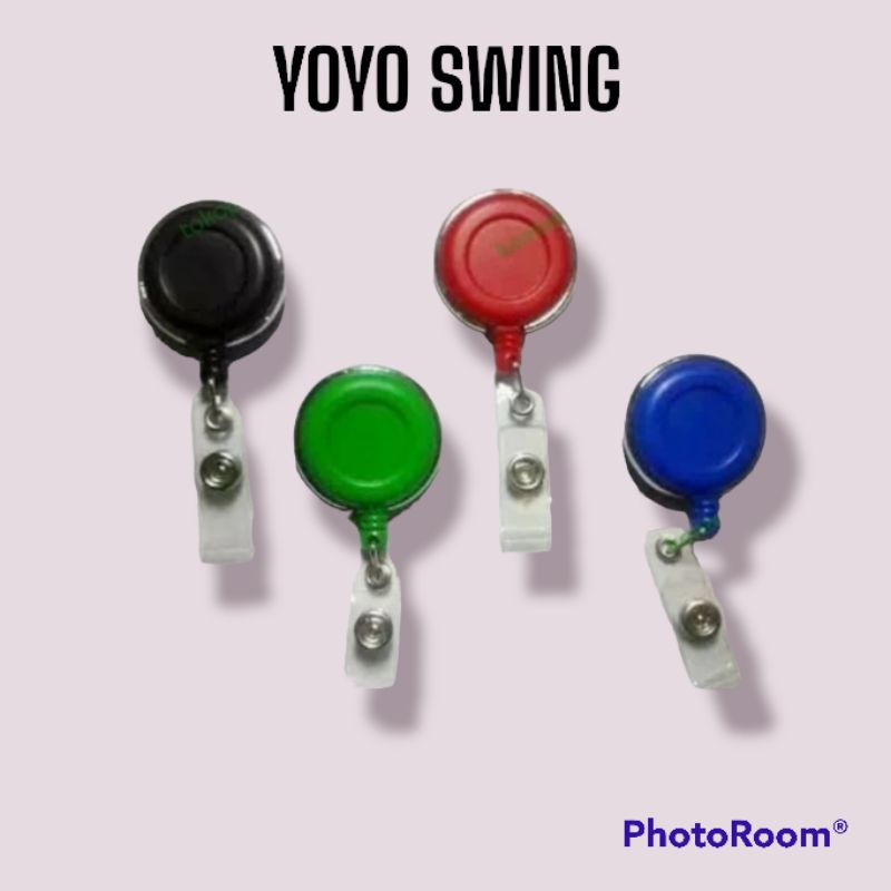 

Al Id Card Holder Yoyo Putar (10pc) Gantungan Id Card Yoyo Swing Clip Nametag Yoyo Lis Chrome