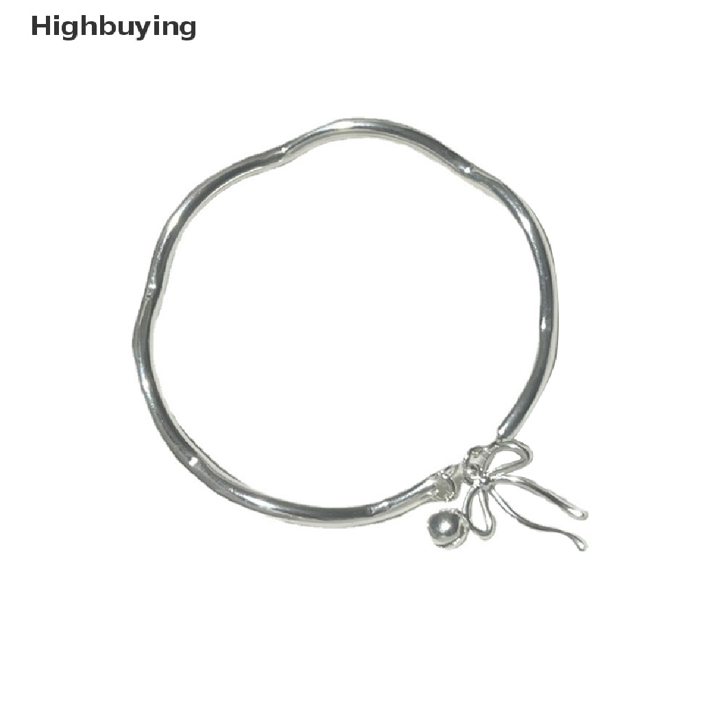 Hbid Fashion Ikatan Simpul Bell Perak Manset Gelang Warna Silver Liontin Gelang Untuk Wanita Pembukaan Yang Dapat Disesuaikan Bangle Pesona Fashion Pesta Perhiasan Glory