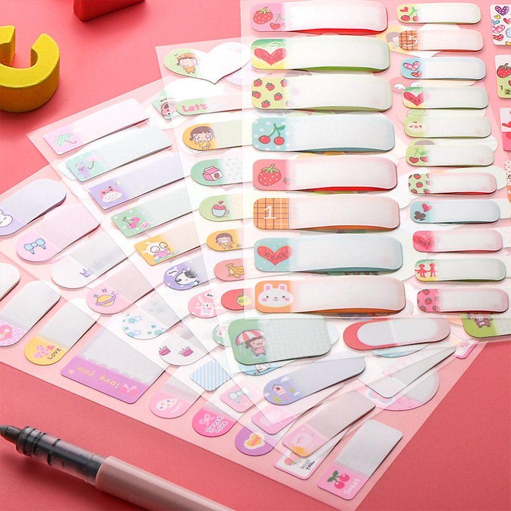 Mxbeauty Stiker Nama Kawaii Anak Waterbottle Waterproof Transparan Self Adhesive Stationery Sticker