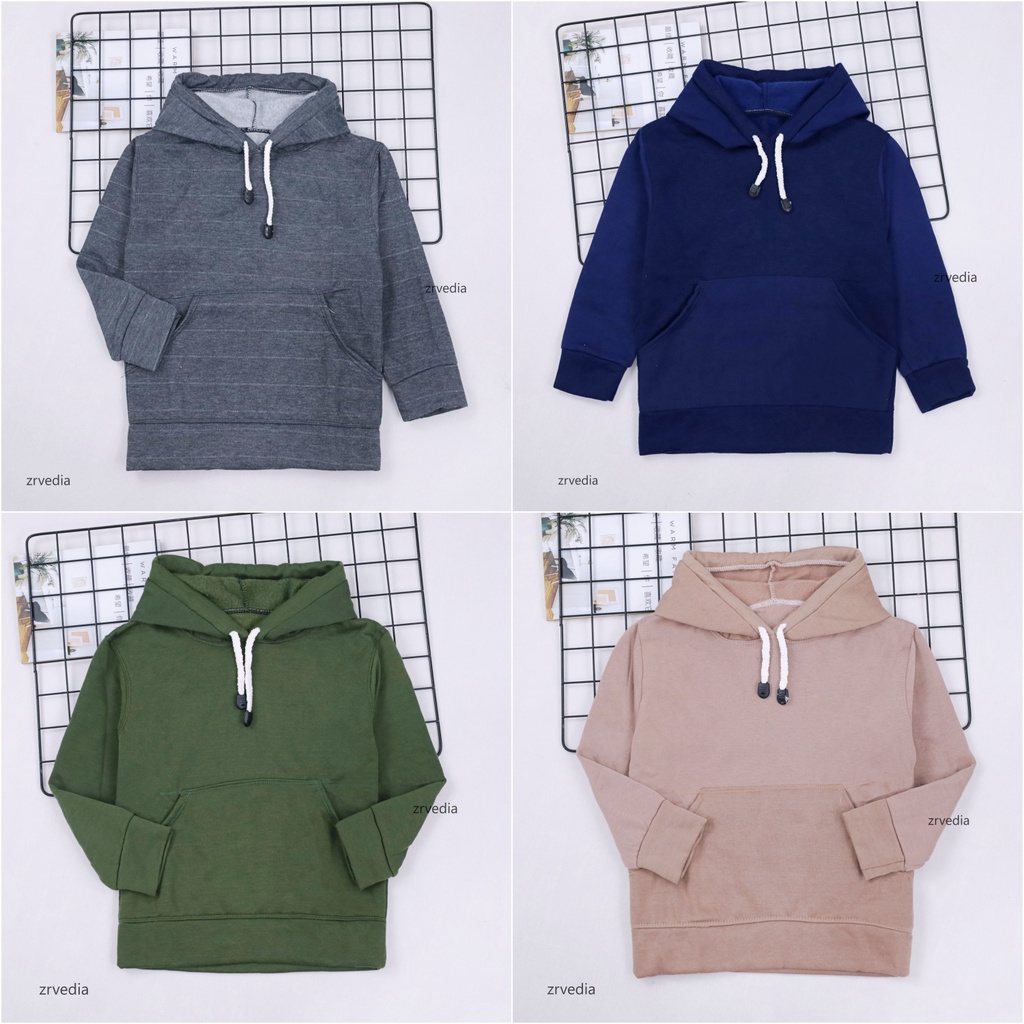 Hoodie Anak Polos uk 6-7 Tahun / Universal IMPORT Baju Hangat Anak Laki Perempuan Sweater Panjang