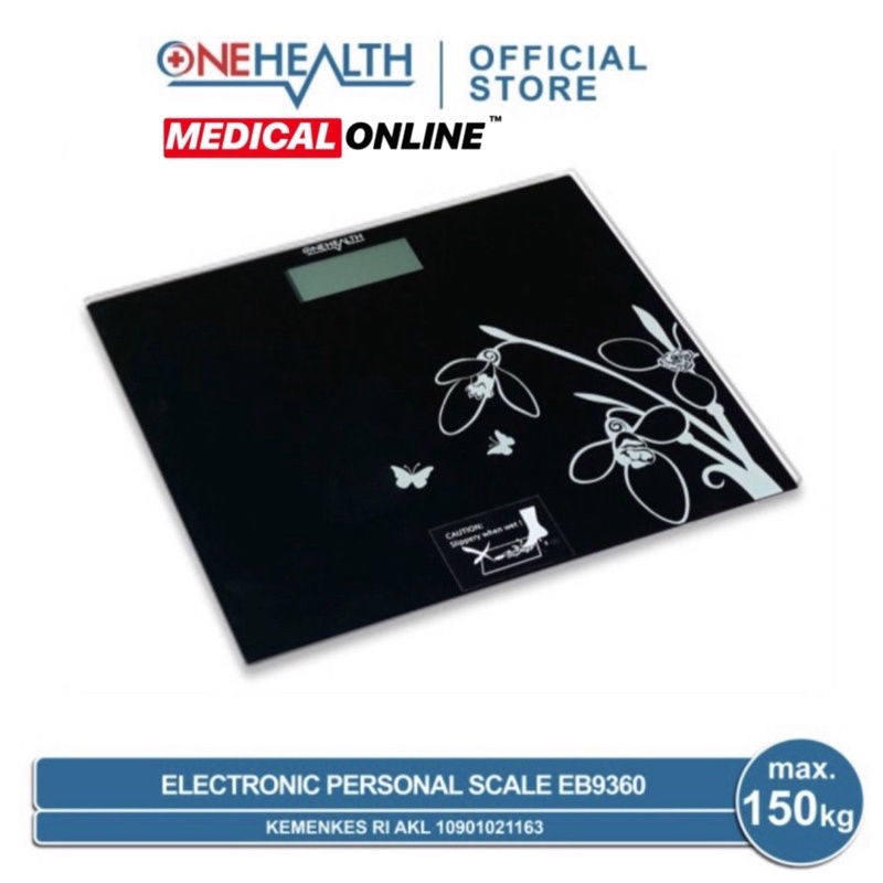 ONEHEALTH TIMBANGAN BADAN DIGITAL EB9360 EB-9360 BODY SCALE MEDICALONLINE MEDICAL ONLINE