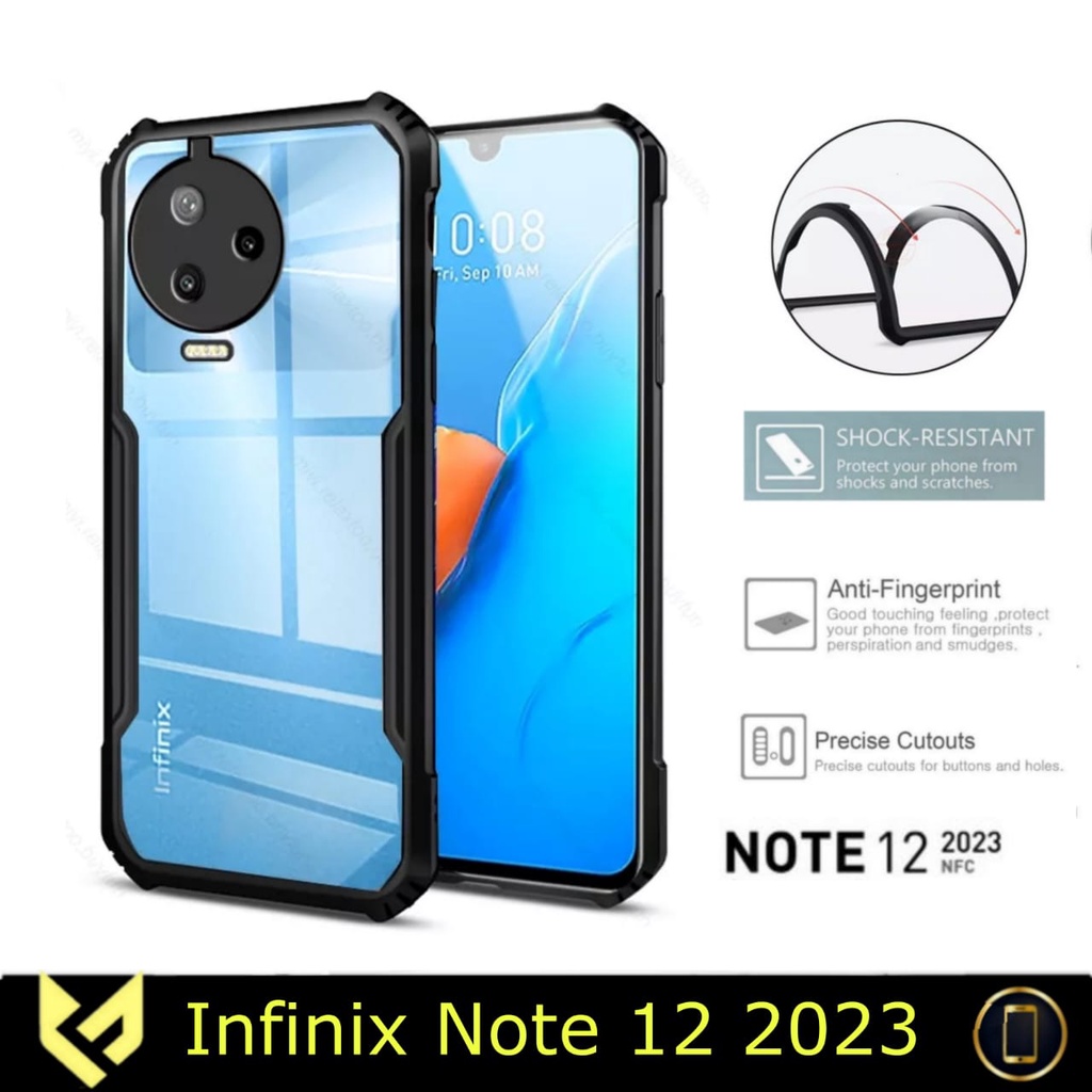 Promo Model Case INFINIX NOTE 12 2023 Case Shockproof Fusion Body Transparant Premium Quality Casing Handphone Fids Stor