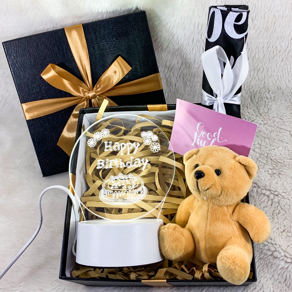 

Gift Box Eksklusif Lampu LED Birthday Mini Teddy