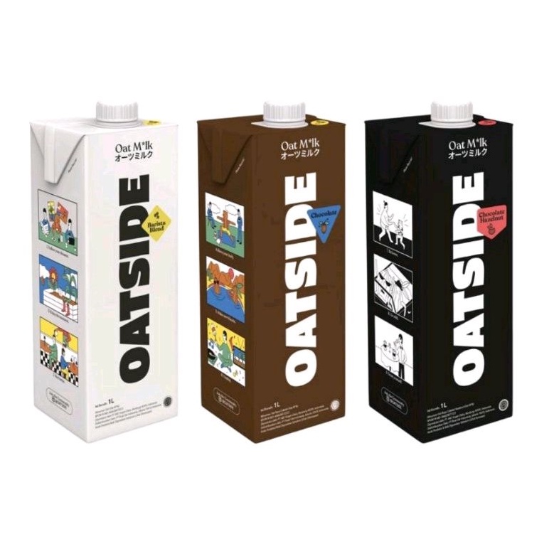 

OATSIDE Oat Milk/ Susu Gandum Oat 1L All Varian/ Barista Blend/ Chocolate/ Hazelnut Chocolate