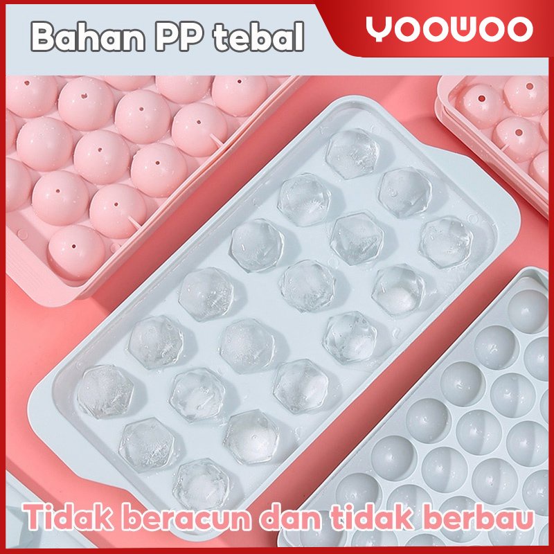 Cetakan es batu bulat / cetakan es 33grid dan 18grid / alat cetak puding / alat cetak jelly / ice cube / cetakan bentuk bola dan diamond