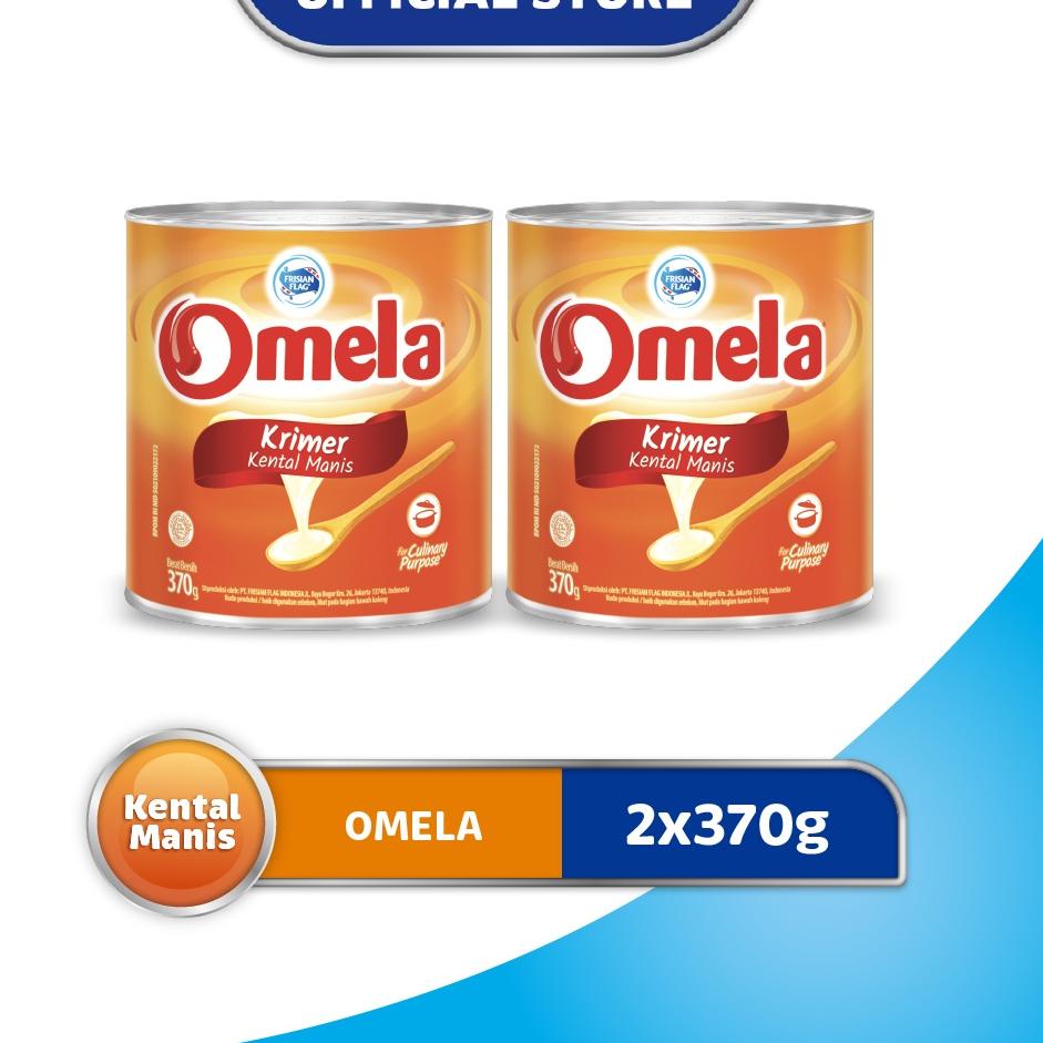 

TERBARU Frisian Flag Kental Omela Plain Kaleng 370gr x2