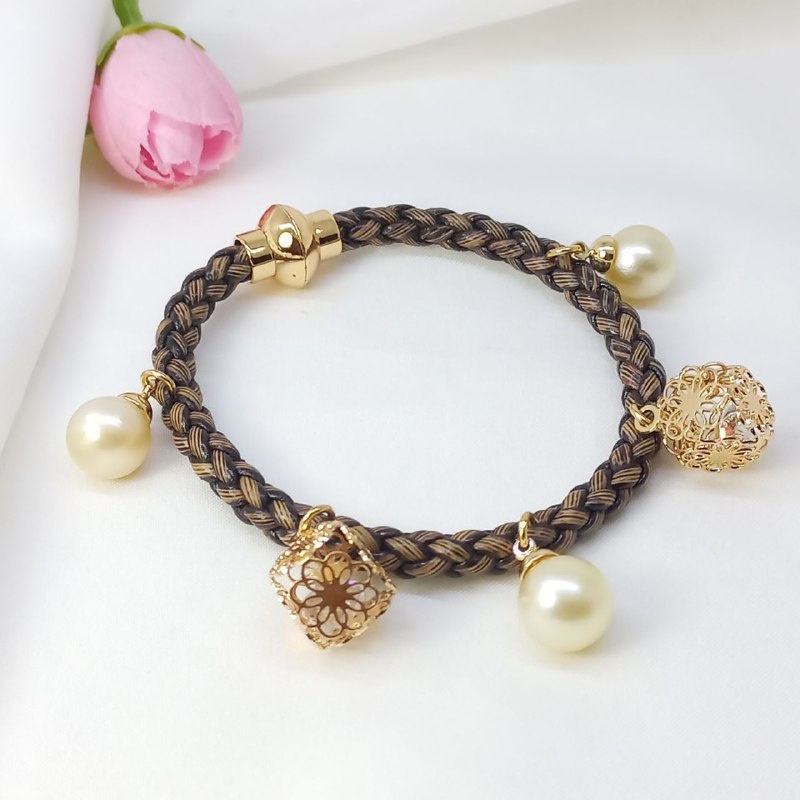 GELANG TALI MUTIARA ASLI AIR LAUT BERSERTIFIKAT, OLEH OLEH KHAS CINDERAMATA SOVENIR LOMBOK, KADO ULT