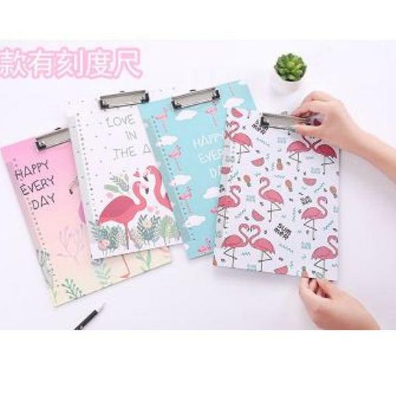 

ZXD-80 Papan alas ujian/ papan jalan/clipboard/ file holder A4 flamingo Produk Asli