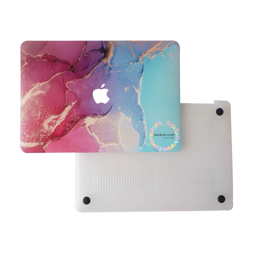 CASE MACBOOK Case DRW MARBLE RAINBOW NEW AIR PRO RETINA 11 12 13 14 15 16 INCH NON /  WITH CD ROOM / TOUCHBAR / TOUCH ID / M1 2020 2021 2022