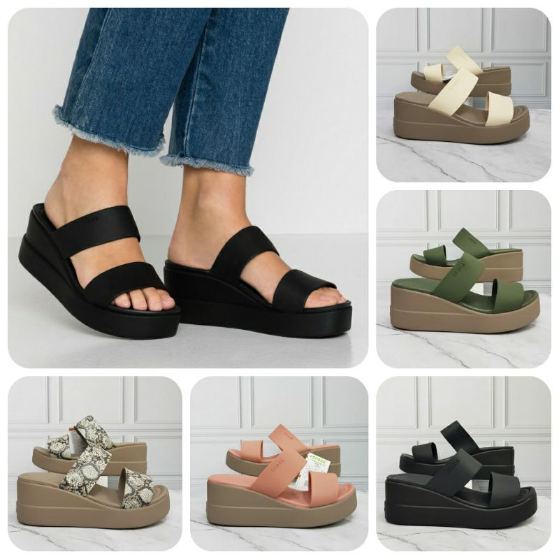 SANDAL CROCS BROOKLYN MID WEDGES WOMEN / BROOKLYN SLIDE WEDGES