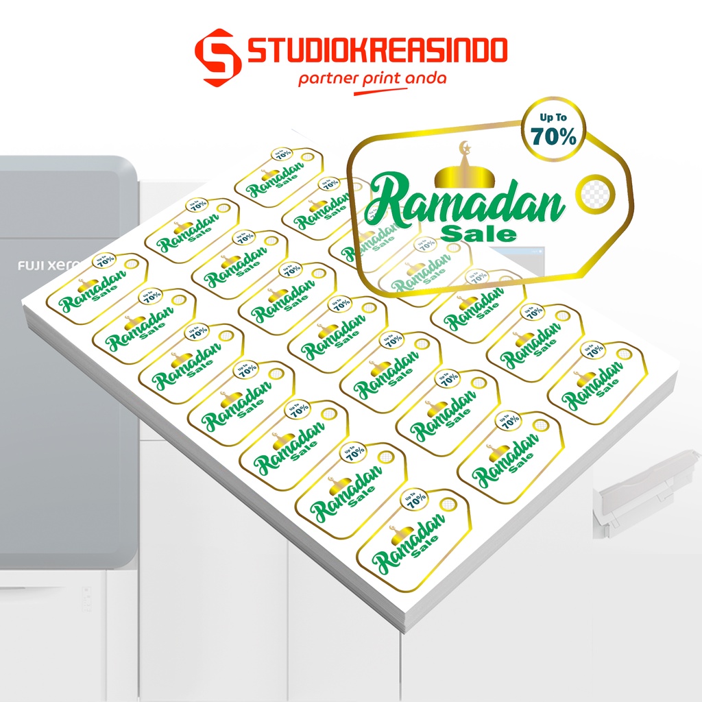 

Cetak Sticker Label Transparant Tanpa Potong Full Color (Print di Uk. A3)