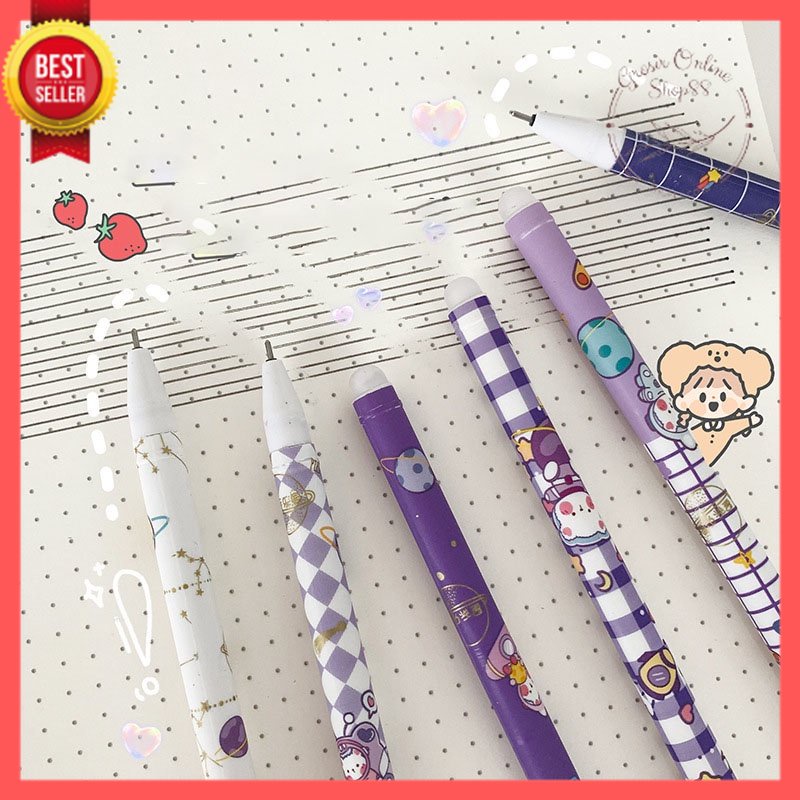 GOS - H210 - Pulpen Gel - Ballpoint Erasable Pen - Pulpen Gel Bisa Di hapus - Pulpen Gel Karakter Per-Pcs