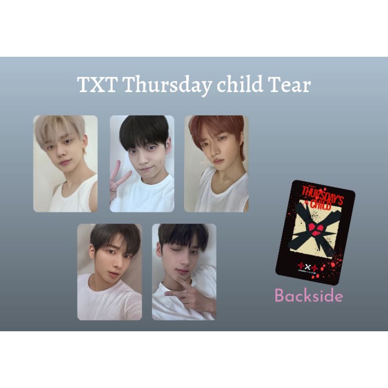 Tubatu (Txt minisode :2) Tear ver pc (Photocard Unofficial)