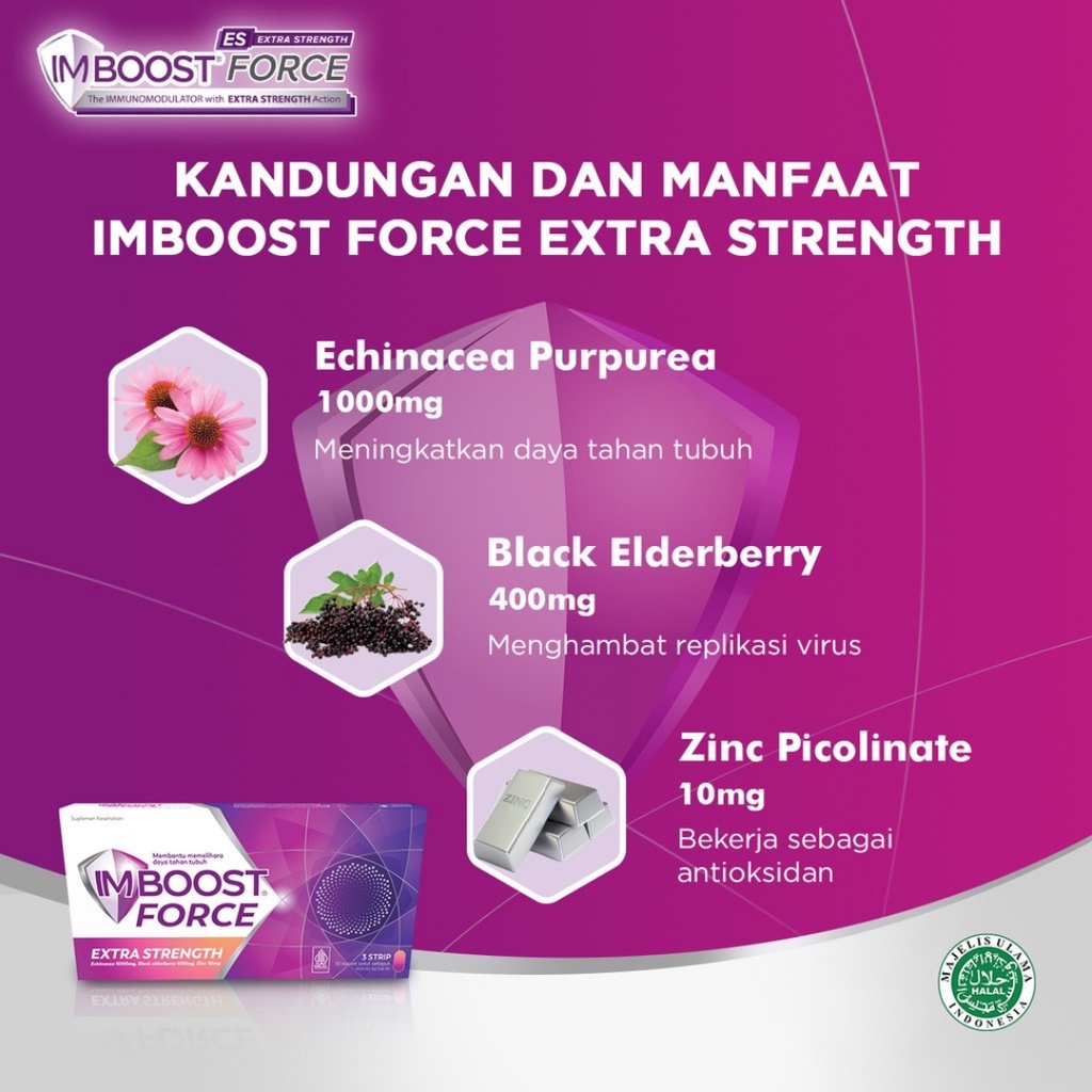 Imboost Tablet / Imboost Force Suplemen Daya Tahan Tubuh