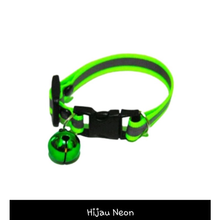 Kalung Kucing Refleksi Spotlite Glow In The Dark Menyala Dalam Gelap Baju Asesoris Kucing Shaestore15