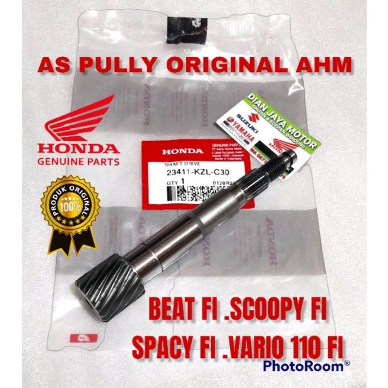 AS PULLY HONDA BEAT FI 23411-KZL-930 23411-KZL-C30 SCOOPY FI SPACY FI VARIO 110 FI ORIGINAL AHM 100%